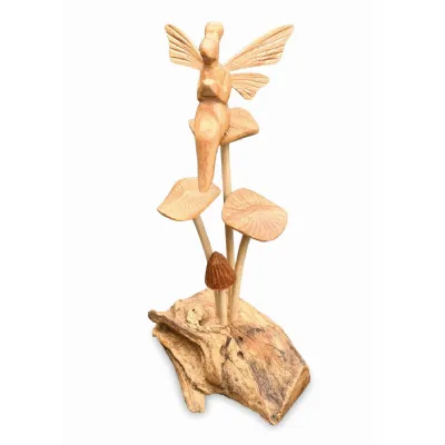 Tinkerbell Fairy On Mystical Mushrooms