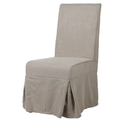 Grey Loose Cvr Dng Chair