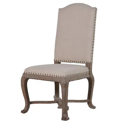 Cream Studded Dining Chair