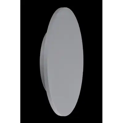 Bora Bora Wall Light 27cm Round 16W LED 3000K, 1260lm, Silver Paint, 3yrs Warranty