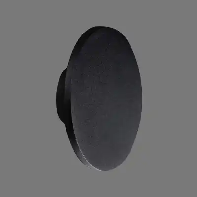 Bora Bora Wall Light 27cm Round 16W LED 3000K, 1350lm, Matt Black, 3yrs Warranty