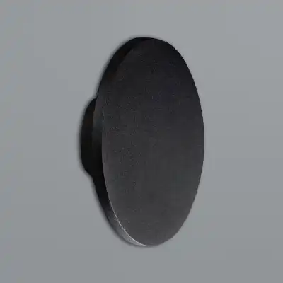 Bora Bora Wall Light 27cm Round 16W LED 2700K, 1350lm, Matt Black, 3yrs Warranty