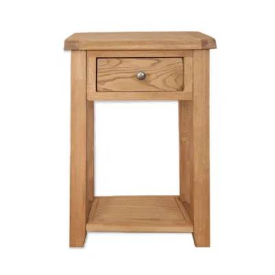Modern Rustic Oak 1 Drawer Console Table