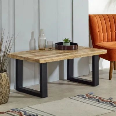 Surrey Solid Wood & Metal Coffee Table
