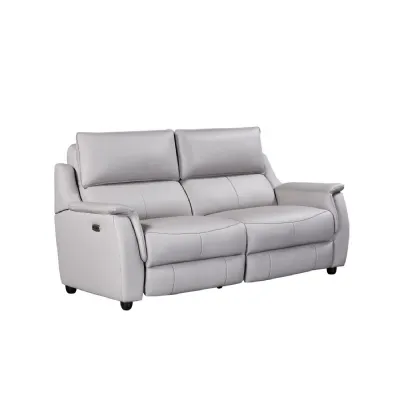 Cloud Leather 3 Seater Electric Recliner Sofa
