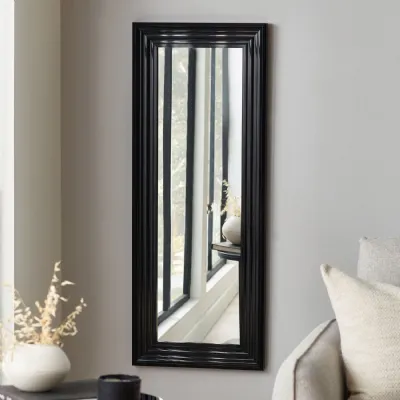 Tokyo Gloss Black Tall Rectangular Dressing Mirror