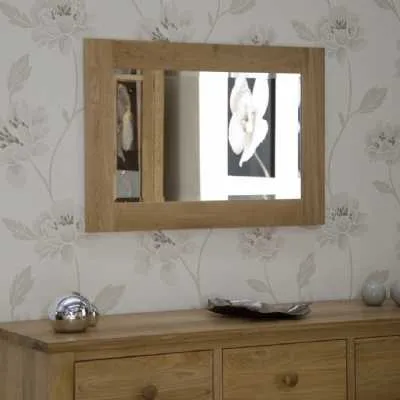Oak Wall Mirror 900 x 600