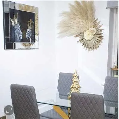 Lion And Lioness King Wall Art Mirror Frame