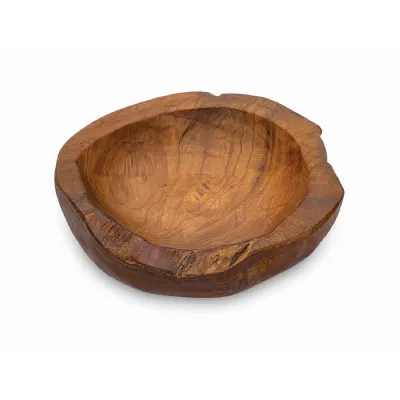 Wooden Rustic Round Table Bowl Mini