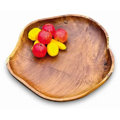 Wooden Rustic Table Bowl Giant 60cm