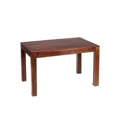 Dark Satin Wood 180cm Large Rectangular Dining Table