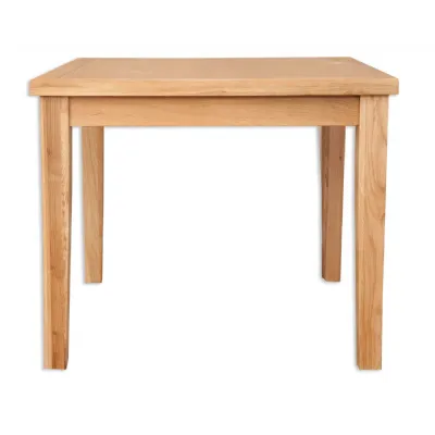 Traditional Natural Oak 90cm Square 2 Seater Dining Table