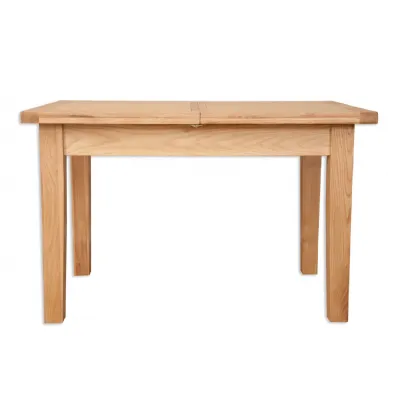 Modern Natural Oak 4 to 6 Seater Extending Dining Table