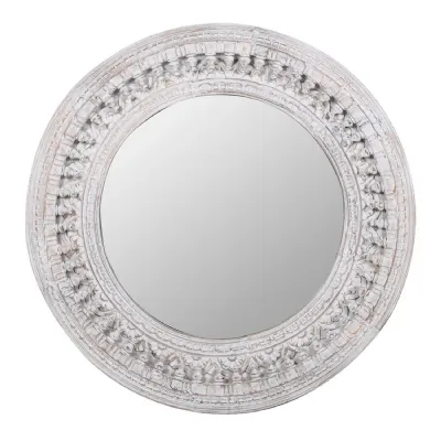 Small Round Kashmir Mirror