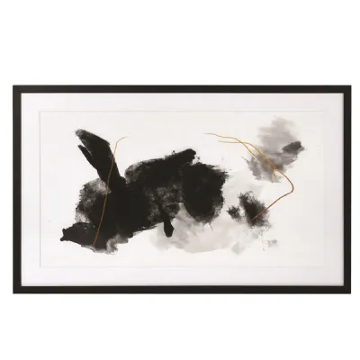 Black, White and Grey Abstract Picture