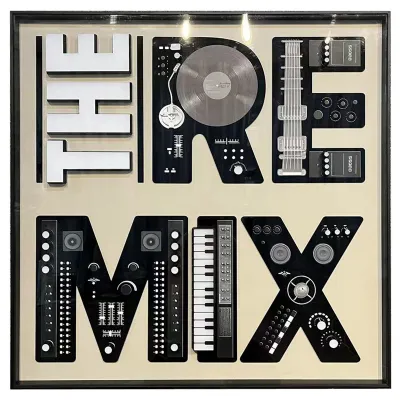 LED Remix Light Up Illuminated Large Wall Art