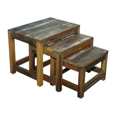 Reclaimed Nest of 3 Tables