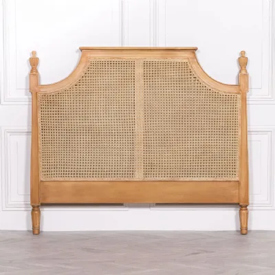 French Rattan Headboard 5ft King Size