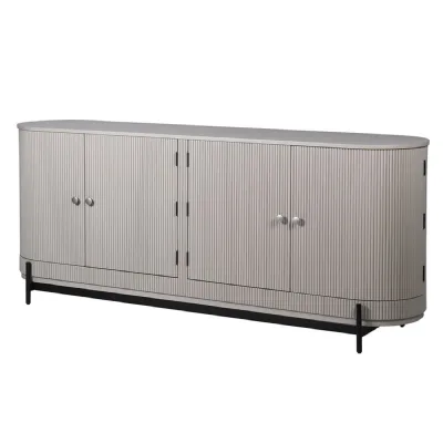 Fluted Oyster 4 Door Sideboard