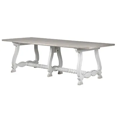 Prague White Dining Table