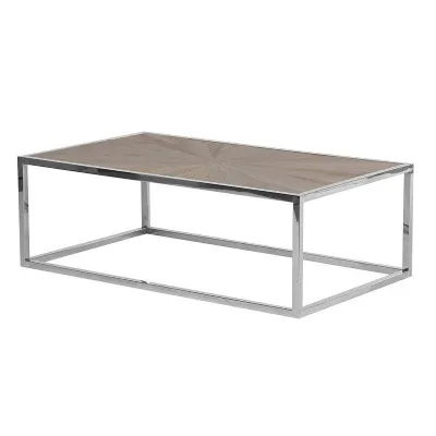 Parquet Top Open Coffee Table
