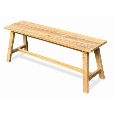 Reclaimed Teak Backless Bench 120cm