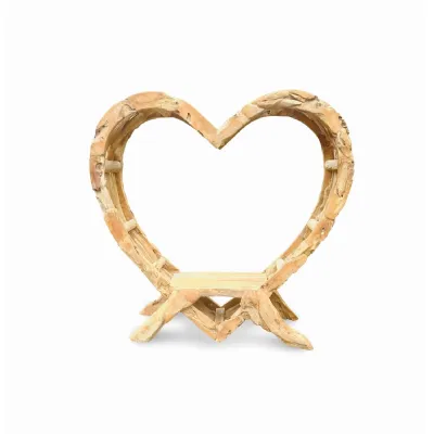 Teak Driftwood Love Bench 180cm