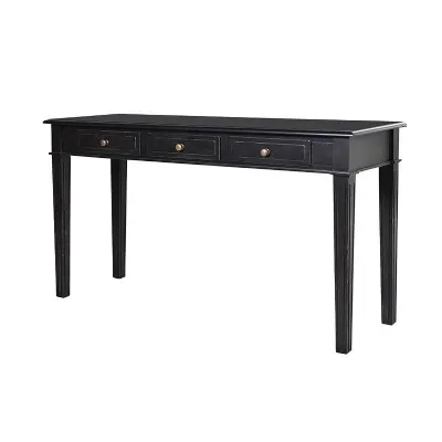 Black Painted 3 Drawer Hall Console Table