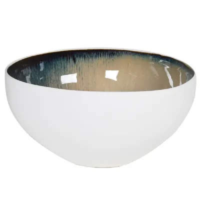Atomic Blue And White Large Bowl