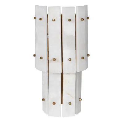 Alabaster Tiered Wall Light