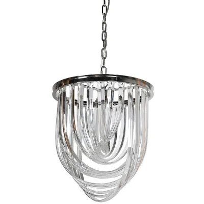 Curved Art Deco Chandelier
