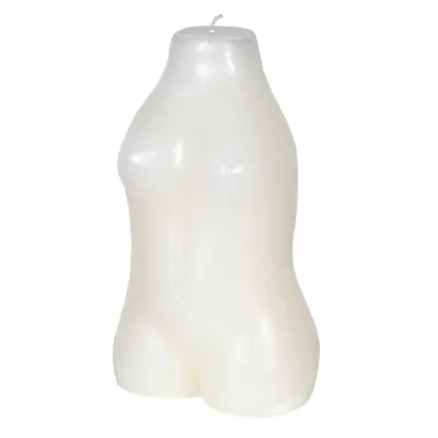White Female Form Candle
