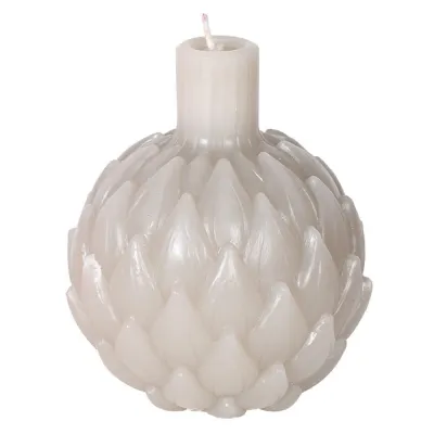 Grey Artichoke Candle