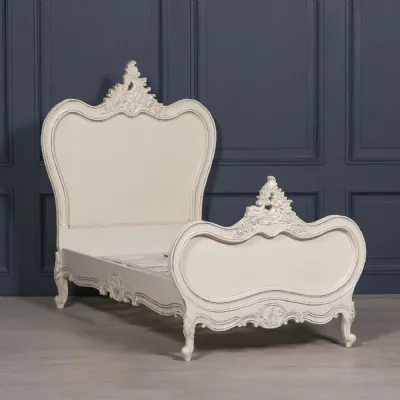 French Style White Mahogany 3ft Single Bed