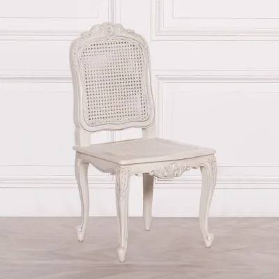 Off White Rattan Dining Bedroom Chair