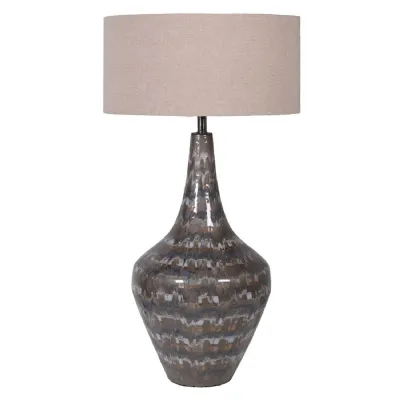 Quail Table Lamp with Linen Shade