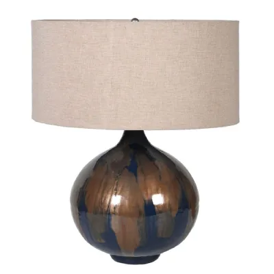 Asinara Enamel Table Lamp with Shade