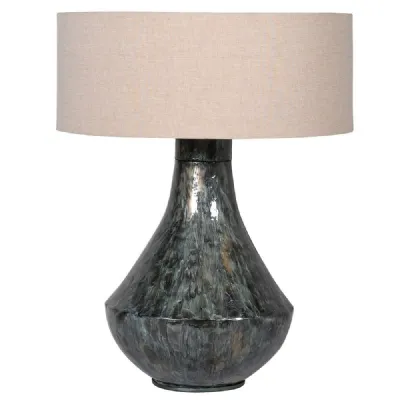 Twilight Enamel Lamp With Shd