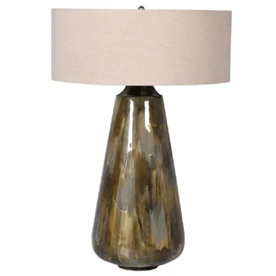 Bamboo Agate Enamel Lamp