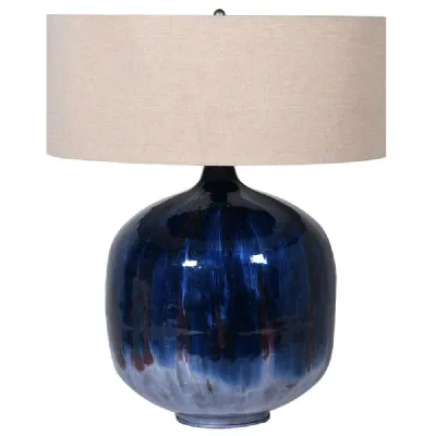 Tanzanite Enamel Lamp With Sh