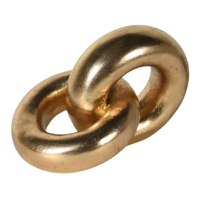 Golden Interlocking Rings Ornament