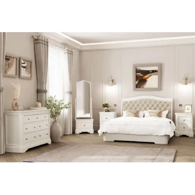 Modern White Wooden 5ft King Size 150cm Bed