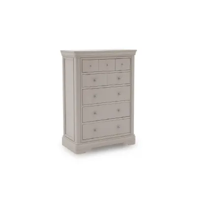 Taupe Painted Large Tall Chest of 8 Drawers