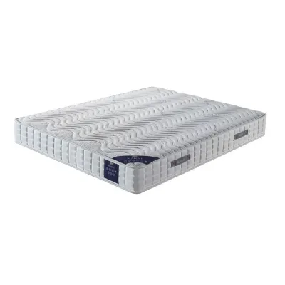 White Knitted Fabric 4ft 6in Double Size Mattress