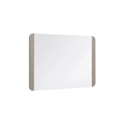 Greige Washed Oak Rectangular Wall Mirror