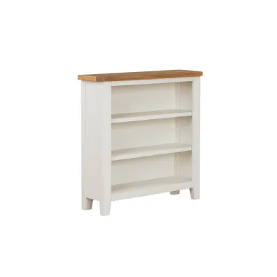 Cashmere Wooden Low Open Bookcase Oak Top
