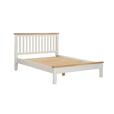 Cashmere Wooden Oak Trimmed Double Bed Shaker Style Legs