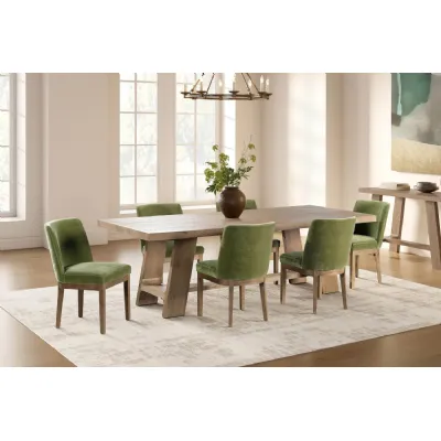 Rustic Oak Rectangular Large Dining Table 190cm