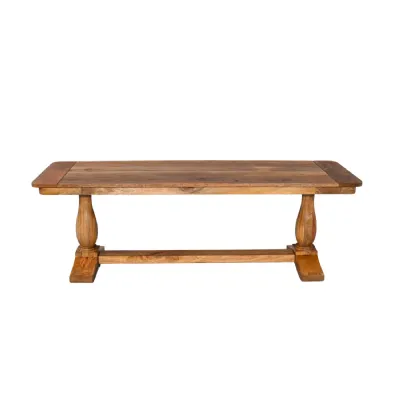 Traditional Solid Mango Wood 135cm Dining Bench