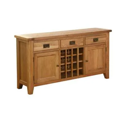 Vancouver Petite 3 Drawer 2 Door Wine Table